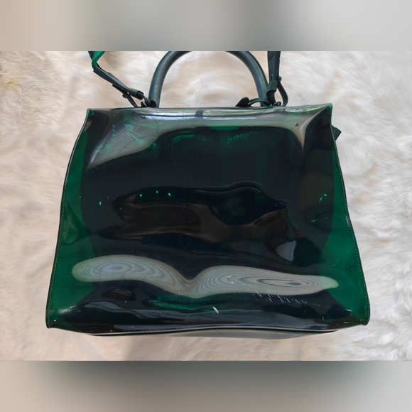 DELVAUX Brillant Handbag The Hero 1829 Green PVC - Picture 4 of 7